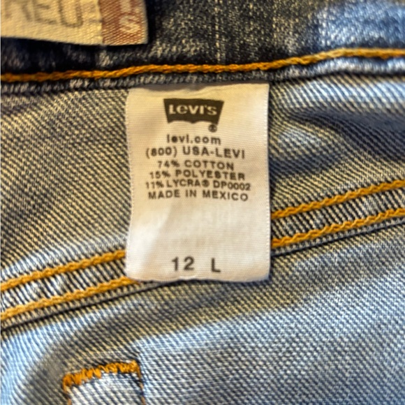 Levi's 512 @2004 Classic Tapered Med-Wash Blue Denim Jeans 30 x 31- 12 Long (1) - Picture 5 of 6